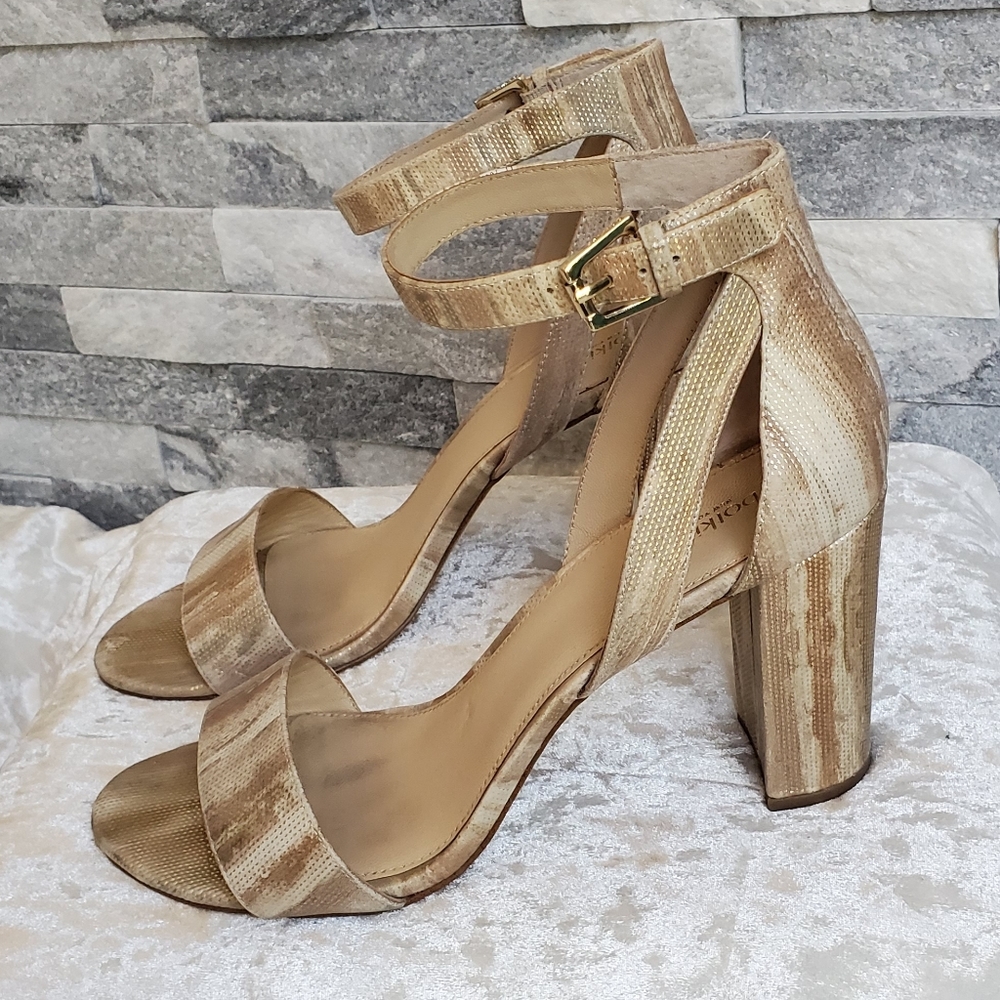 Botkier Gianna Cream Block Heel Sandals - image 1